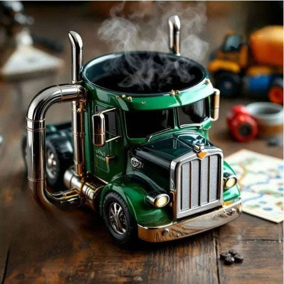 🚛Căni de cafea lucrate manual pentru semi-camioane