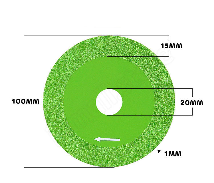 🔥🧰【2 Bucăți】Discuri de tăiere pentru sticlă/ceramică/plăci ultra-subțiri discuri de lustruit cu diamant