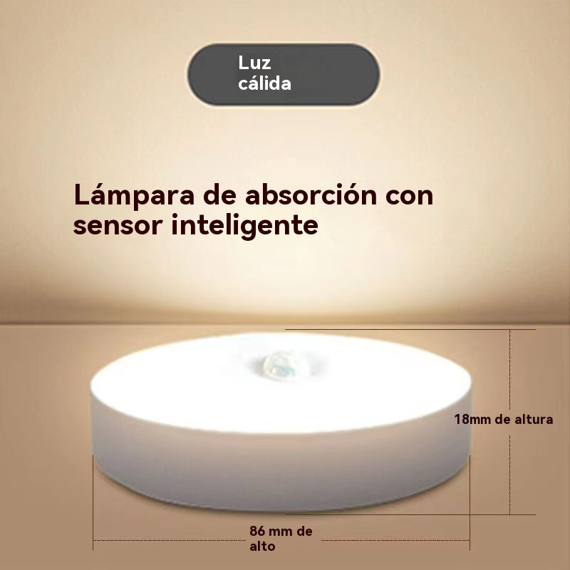 🏡💡Luz LED inteligente que detecta el cuerpo humano, fácil de cargar y práctica