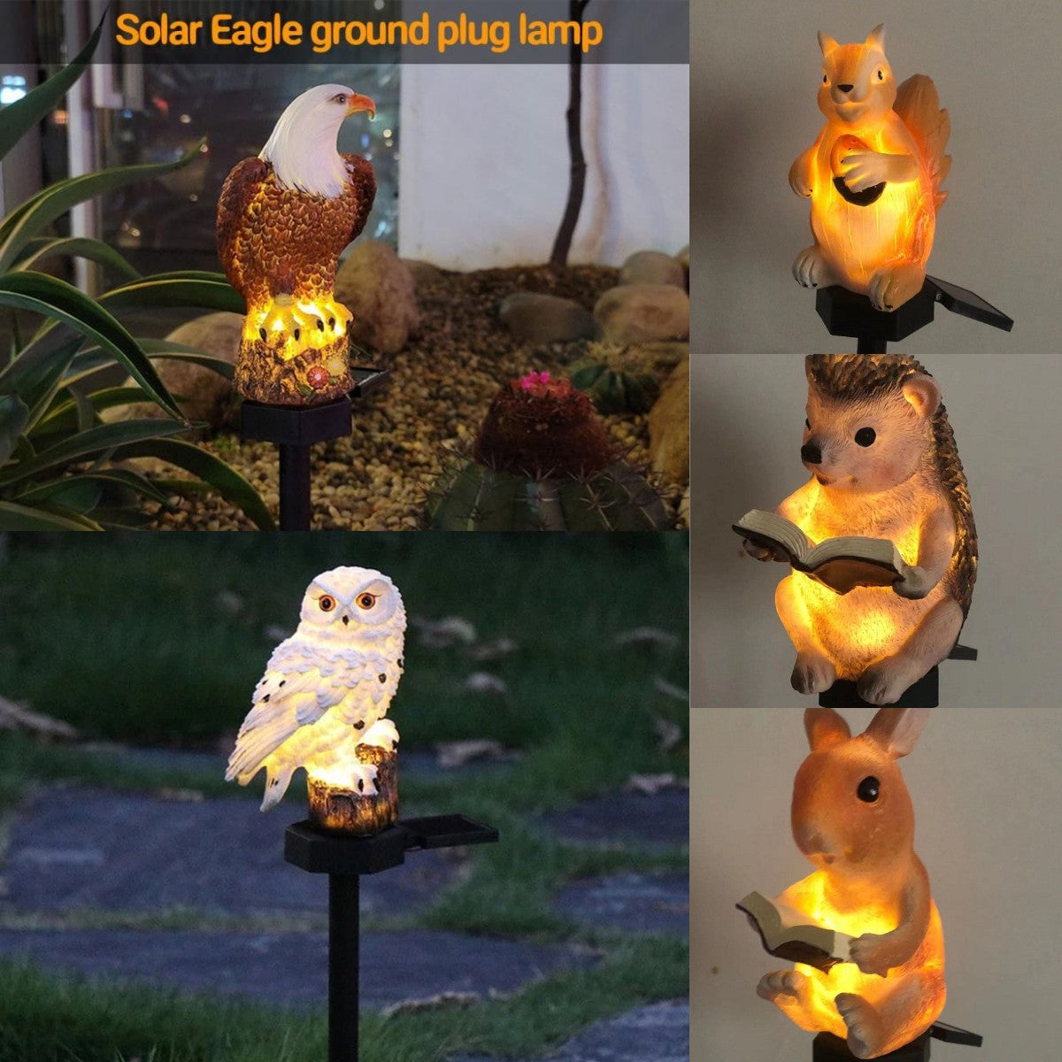 🦉 Dekorativna solarna lampa u obliku sove – toplo svjetlo za vaš vrt