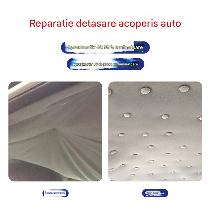 【30 bucăți】🔥Pânza de pe acoperișul mașinii cade, reparați catarama de fixare a cuielor Modificare și recondiționare interior a mașinii chins fără demontare (kit de instrumente de instalare + șurubelniță + prosop inclus)