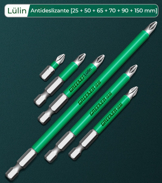 Juego de puntas antideslizantes Phillips para destornillador eléctrico, puntas de destornillador de alta dureza para taladro eléctrico