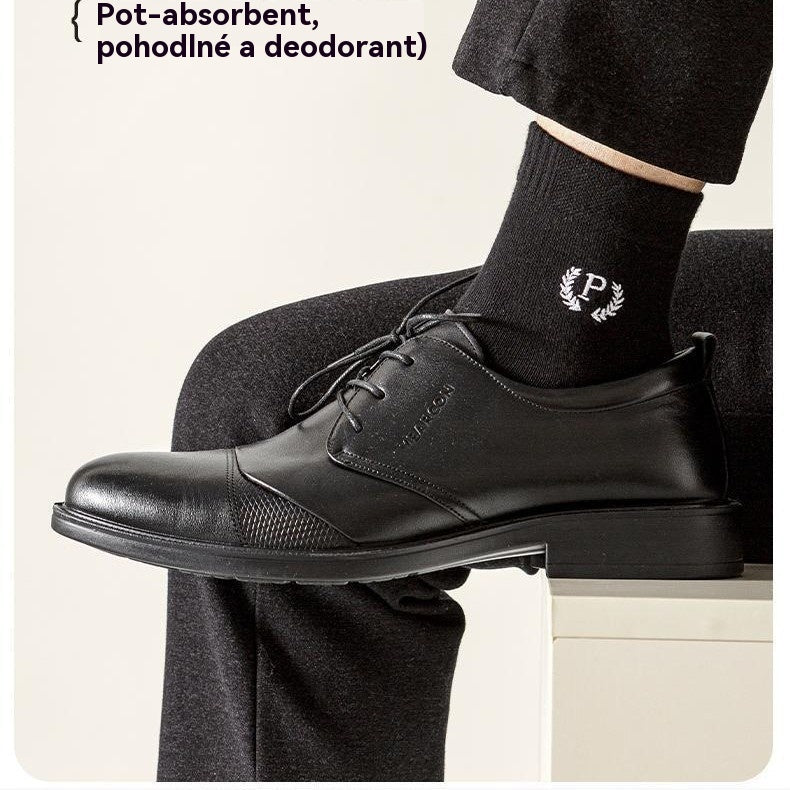 【50% OFF】😍🧦【10 párov】2025 nových pánskych bavlnených dezodorantových ponožiek absorbujúcich pot