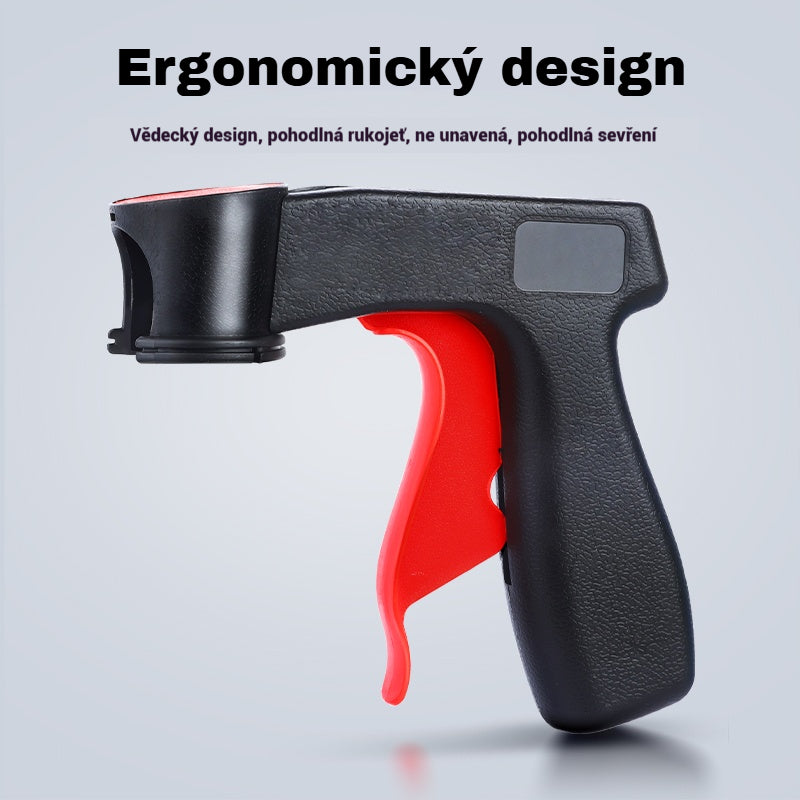 👨🔧🚗💨Pistola pulverizadora de mano, Mango auxiliar para pulverizar pintura, Pistola pulverizadora de mano con manivela para paredes de coche, Pulverizador autocebante