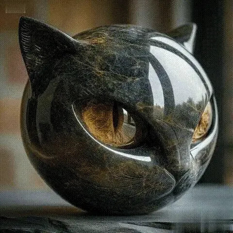 🔥🐈⬛Figurine de lux cu pisici negre – Decorațiuni elegante pentru casă și cadouri artistice