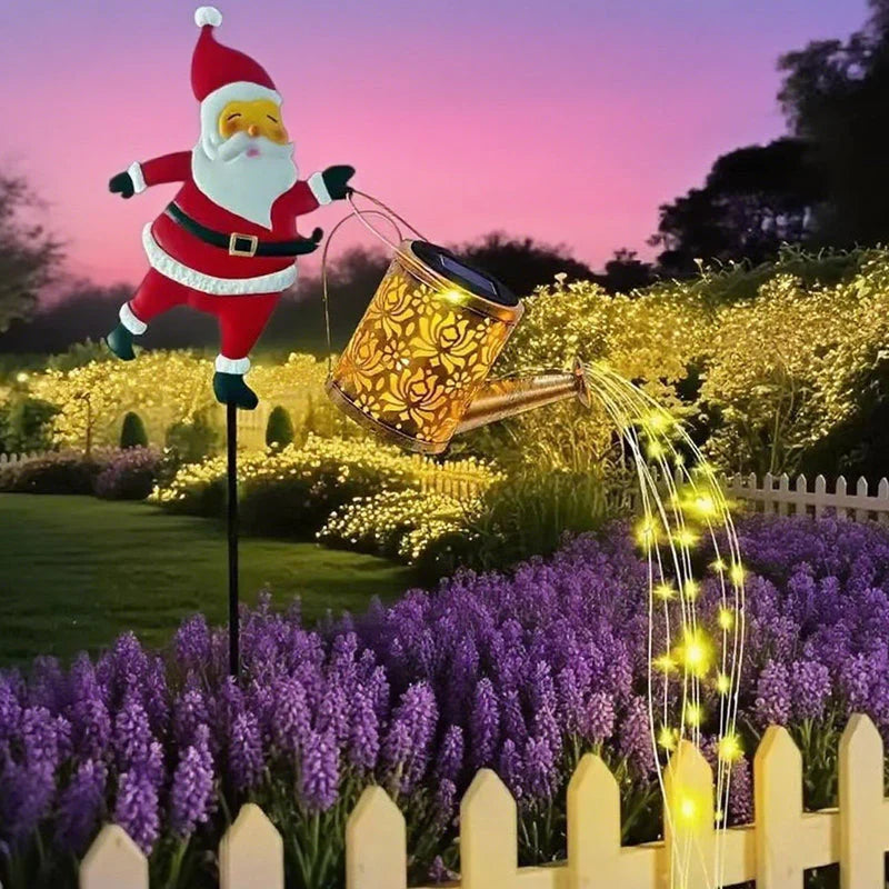 🎅🎄Luz solar de jardín de Papá Noel✨