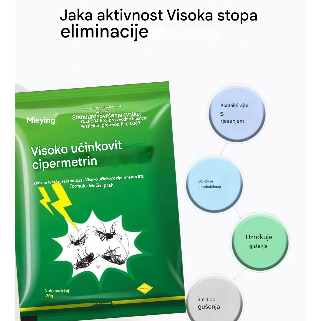 🦟【10 vrećica】H❤️Posebno dizajnirano za ubijanje komaraca i muha na farmama, jedno pakiranje ubija buhe/skakavce/žohare/muhe/komarce!