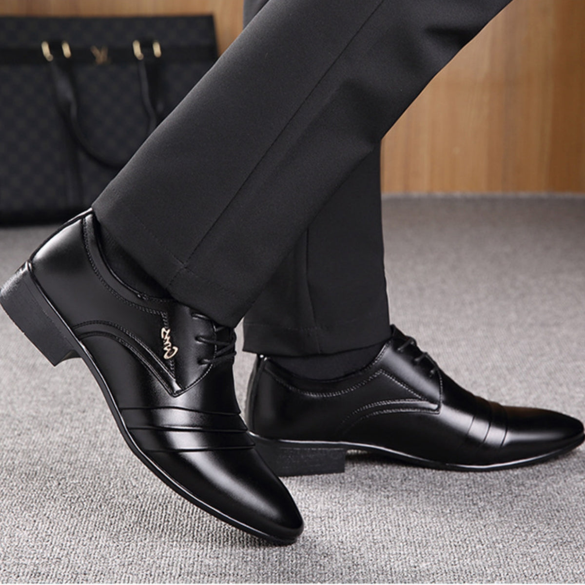 🔥🔥【38-48】⏳ Ανδρικά επαγγελματικά παπούτσια από γνήσιο δέρμα - Αδιάβροχα, μοντέρνα και αντιολισθητικά