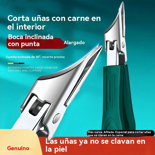 🔥【Compra 1 y recibe 1 gratis】🔥 Cortaúñas antisalpicaduras con borde inclinado de 25° (juego de 3 piezas)