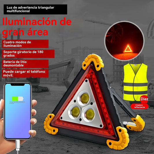 🔥Nuevo para 2026🔥 Luz de emergencia con trípode de advertencia multifuncional para automóvil