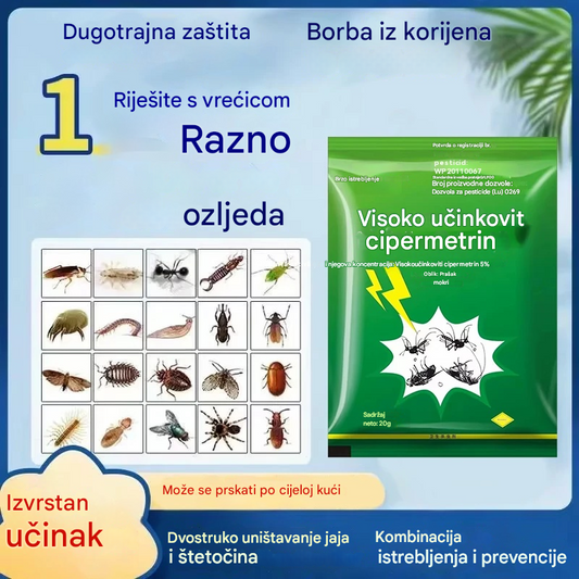 🦟【10 vrećica】H❤️Posebno dizajnirano za ubijanje komaraca i muha na farmama, jedno pakiranje ubija buhe/skakavce/žohare/muhe/komarce!