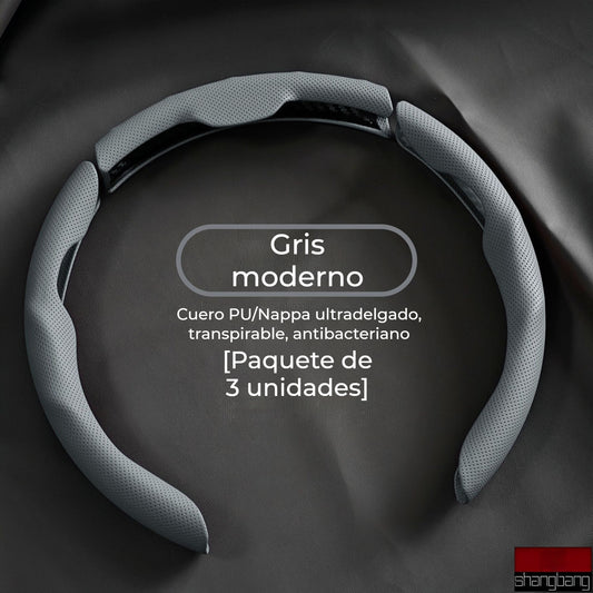 🚗Volante de cuero para coche, adecuado para todas las estaciones, antideslizante, absorbe el sudor y resistente al desgaste.