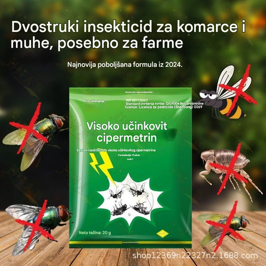 🦟【10 vrećica】H❤️Posebno dizajnirano za ubijanje komaraca i muha na farmama, jedno pakiranje ubija buhe/skakavce/žohare/muhe/komarce!