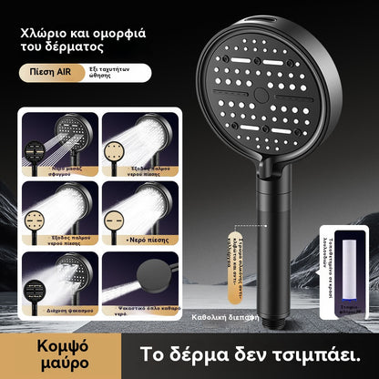 💦🚿 Cabezal de ducha de alta presión con 6 funciones. Calentador de agua para ducha de baño.