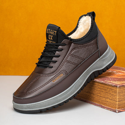 ⛄🔥【39-45】Moški zimski športni čevlji za prosti čas iz pravega usnja, vodoodporni, mehak podplat in žamet, novi modeli