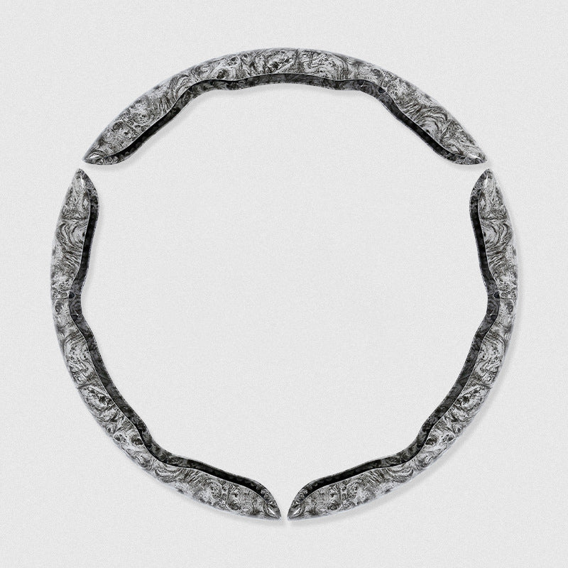 【1 sada 3 kusov】Protišmykový poťah na volant auta s drevenou textúrou