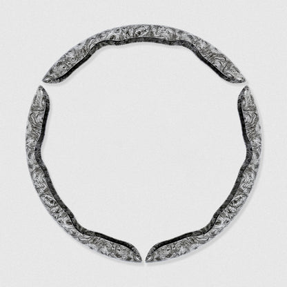 【1 sada 3 kusov】Protišmykový poťah na volant auta s drevenou textúrou