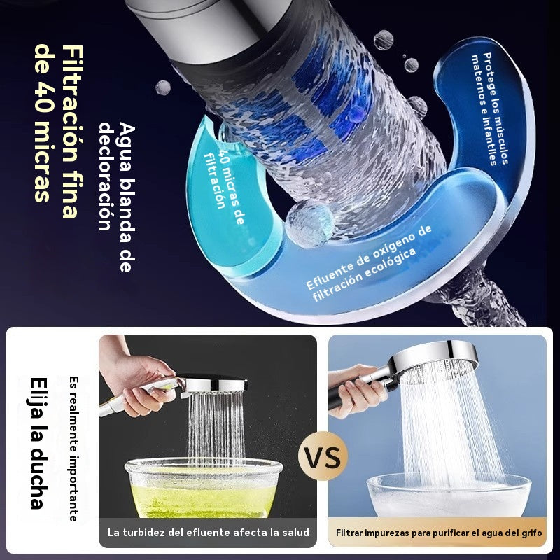 💦🚿 Cabezal de ducha de alta presión con 6 funciones. Calentador de agua para ducha de baño.