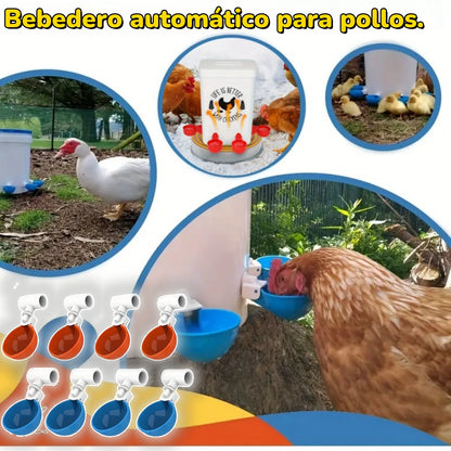 🔥🐔【Cumpărați 10 și primiți 10 gratuit】【20 buc】Bol de băut automat pentru păsări de curte