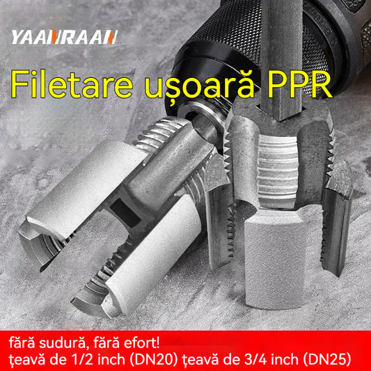 🔥✨【Set 2 bucăți – pentru țevi de 1/2” (DN20) și 3/4” (DN25)】🔩 Filetare ușoară PPR – fără sudură, fără efort! x