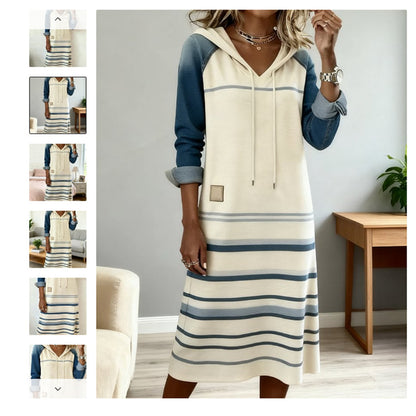 🔥【S-3XL】2025 Žhavé nové džínové barevné blokové mikiny s kapucí