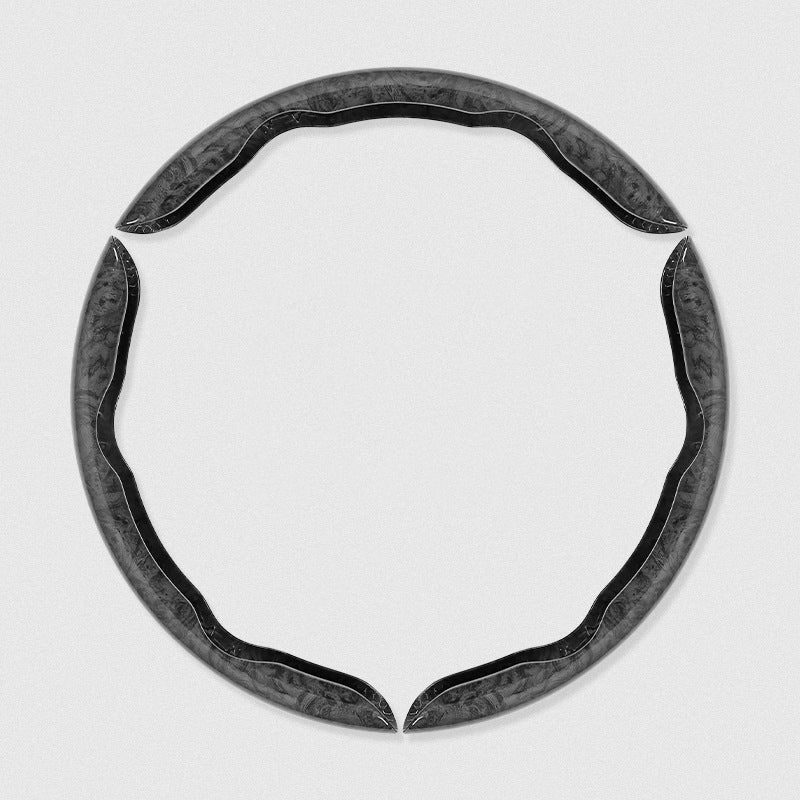 【1 sada 3 kusov】Protišmykový poťah na volant auta s drevenou textúrou