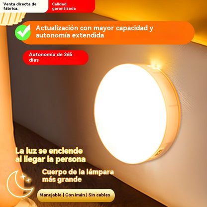 🏡💡Luz LED inteligente que detecta el cuerpo humano, fácil de cargar y práctica