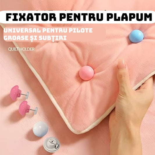 ✨ 【40 buc】Fixator pentru Plapumă - Stabil și Ușor de Utilizat!📍Universal pentru pilote groase și subțiri