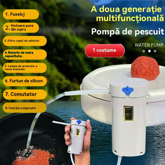 🎣🔥Distribuitor inteligent de apă pentru pescuit cu inducție, artefact de aspirare a apei cu pompă automată de apă în aer liber