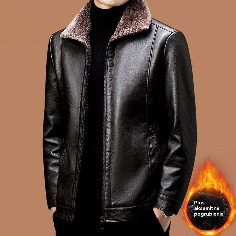 🔥【Gorąca wyprzedaż】🔥【M-3XL】2025 Męska zimowa kurtka z miękkiej, grubej owczej skóry, casualowa