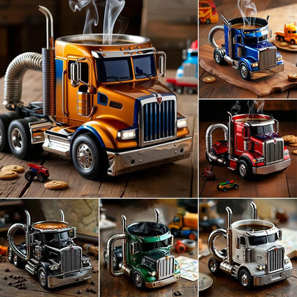 🚛Căni de cafea lucrate manual pentru semi-camioane