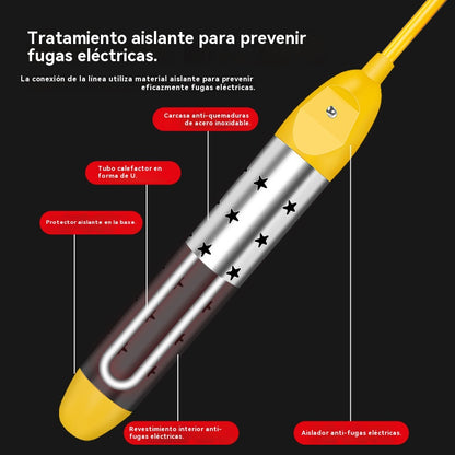 🔥Rýchloohrievacia ohrievacia tyč | Nerezová oceľ s ochranou proti obareniu | Prenosná rýchlovarná kanvica s automatickým vypnutím💧