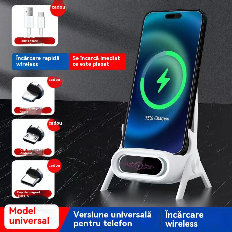 📱Încărcător wireless creativ 2025, suport pentru telefon mobil, scaun vertical mic, suport pentru telefon leneș, suport pentru dramă TV