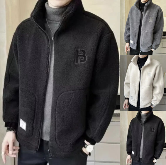 ⛄【L-6XL】Зимно поларено яке, памучно палто, дебело памучно палто от агнешка кожа, топло палто