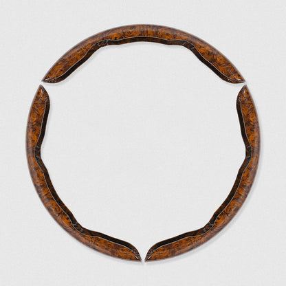 【1 sada 3 kusov】Protišmykový poťah na volant auta s drevenou textúrou