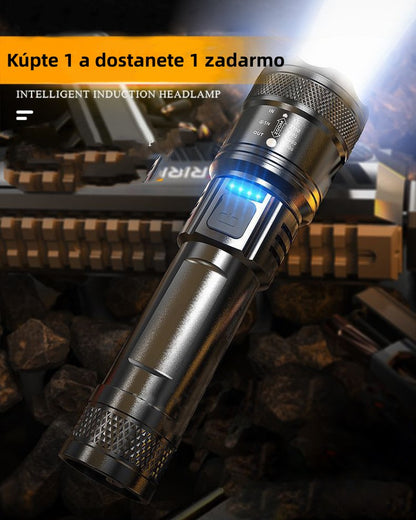 🔥 - Lanternă cu laser tactică reîncărcabilă cu LED de luminozitate ridicată