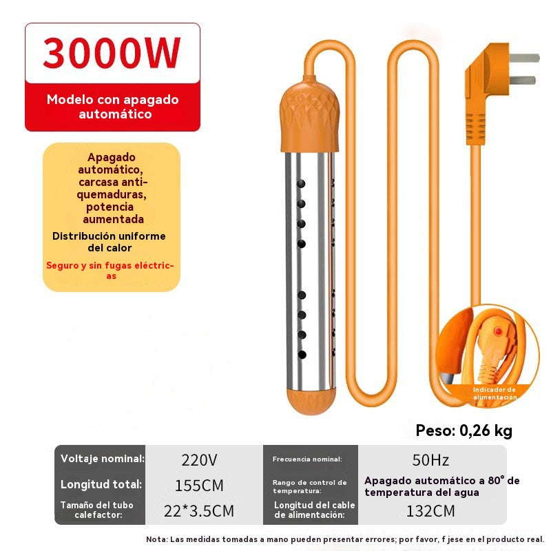 🔥Rýchloohrievacia ohrievacia tyč | Nerezová oceľ s ochranou proti obareniu | Prenosná rýchlovarná kanvica s automatickým vypnutím💧