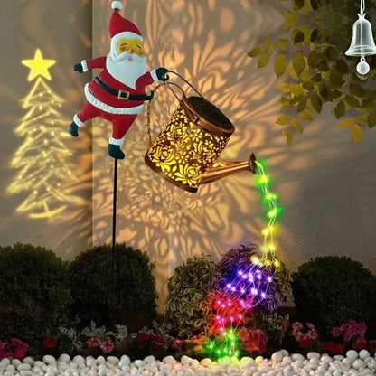 🎅🎄Luz solar de jardín de Papá Noel✨