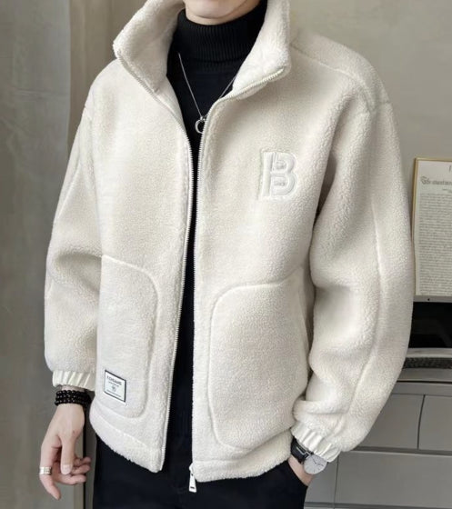 🔥🔥【L-6XL】Zimska flis jakna, bombažna jakna, ojačana bombažna jakna iz jagnječje volne, topla jakna