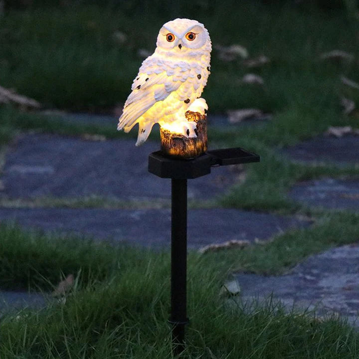 🦉 Dekorativna solarna lampa u obliku sove – toplo svjetlo za vaš vrt
