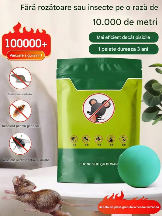 🔥 【100 buc】Pastile puternice anti-șobolani și anti-insecte cu flori de cristal de gheață.