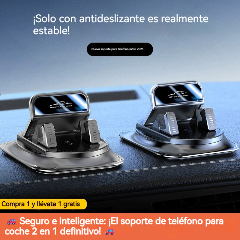 🚗 Seguro e inteligente: ¡El soporte de teléfono para coche 2 en 1 definitivo! 🚗