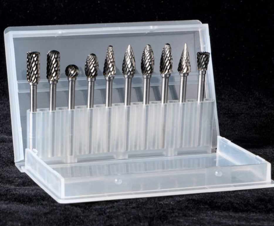 ⚙🔩【10 bucăți】Set de freze rotative din carbură de oțel de tungsten premium x