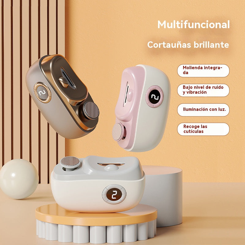✂️💅 Lima de uñas eléctrica multifuncional, cortauñas eléctrico con protección antipellizcos
