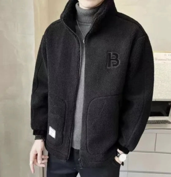 🔥🔥【L-6XL】Zimska flis jakna, bombažna jakna, ojačana bombažna jakna iz jagnječje volne, topla jakna