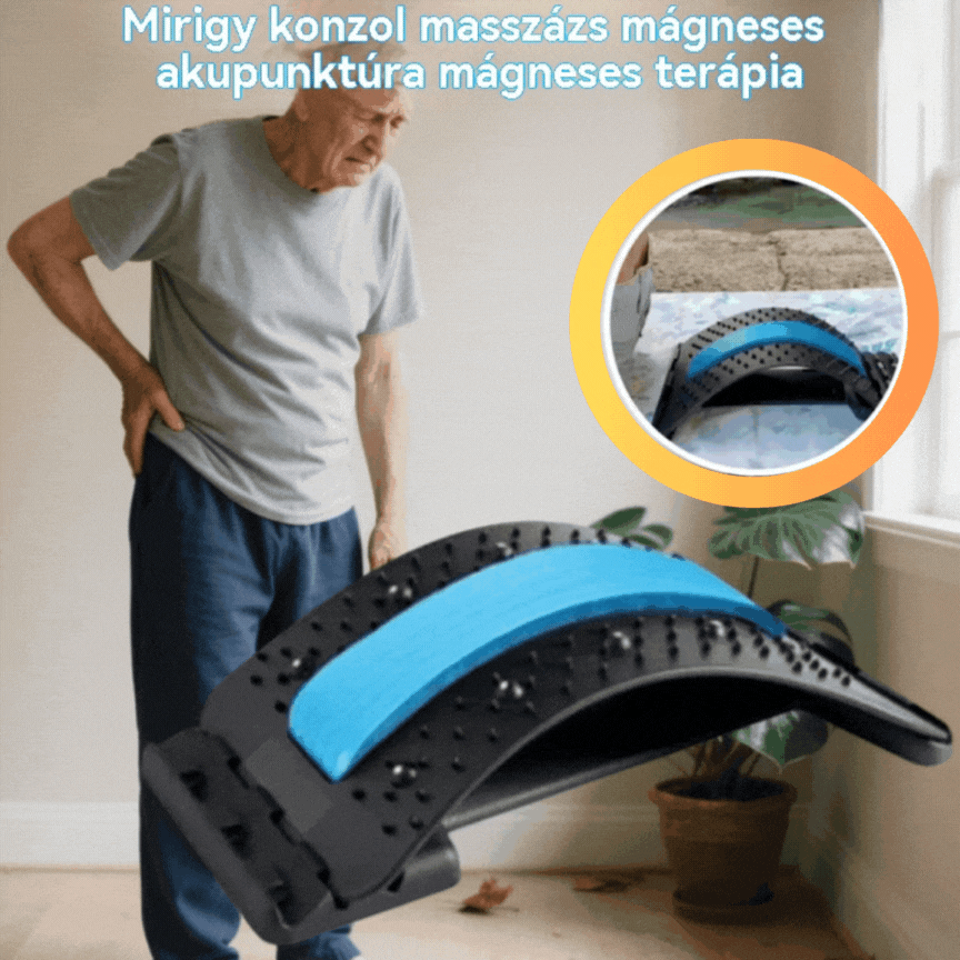 Ágyéki masszázsnyújtó mágneses akupunktúrával mágneses terápiához