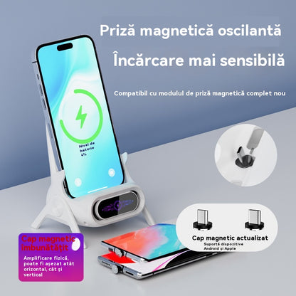 📱Încărcător wireless creativ 2025, suport pentru telefon mobil, scaun vertical mic, suport pentru telefon leneș, suport pentru dramă TV