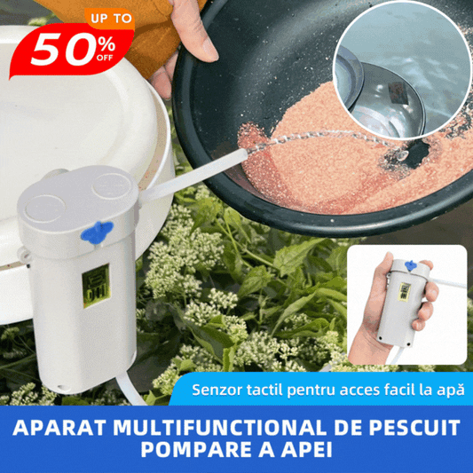 🎣🔥Distribuitor inteligent de apă pentru pescuit cu inducție, artefact de aspirare a apei cu pompă automată de apă în aer liber