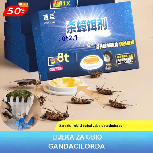 🛡️🏠【40 komada】💥Mast za ubijanje žohara uvezena iz Njemačke, mamac za kućanstvo, netoksičan, za majke i bebe