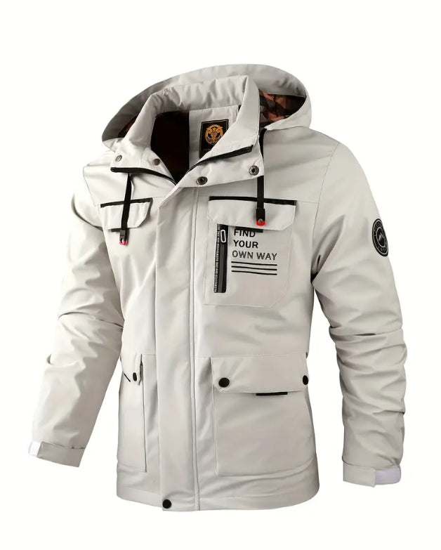 🔥【M~4XL】Chaqueta de montañismo al aire libre impermeable y a prueba de viento para hombre